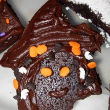 Halloween Cookie Cutter Witch Brownie